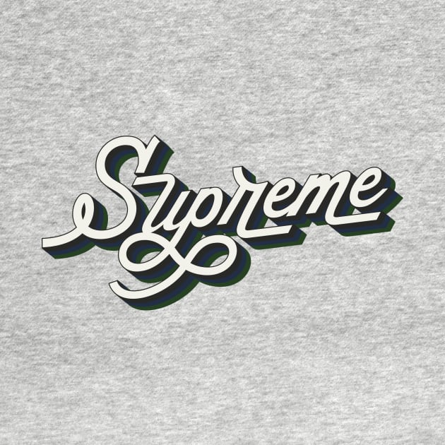 Supreme Retro Vintage Style StreetWear Design by So Young So Good